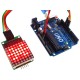 MAX7219 Dot Matrix Module Microcontroller 4 In One Display with 5P Line Red Green Blue For Arduino