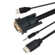 кабел VCom VGA M / HDMI M - 1.8 метра