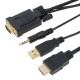 кабел VCom HDMI M / VGA M - 1.8 метра