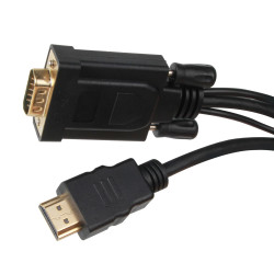 VCom кабел HDMI M / VGA M - CG598A-1.8m VCom кабел HDMI M / VGA M - CG598A-1.8m