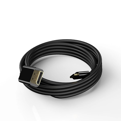 VCom Cable Type-C to DisplayPort - 8K Black - CU422C-1.8m VCom Cable Type-C to DisplayPort - 8K Black - CU422C-1.8m