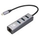 докинг станция VCom USB Type-C to USB3.0 x 3 + LAN