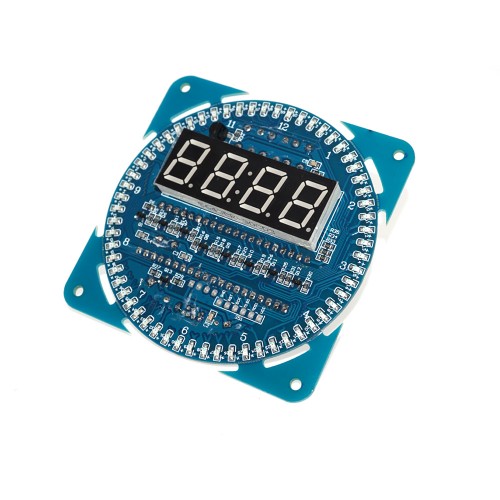 DS1302 Rotating LED Display Alarm DS18B20 Temperature DIP Creative Clock With Digital