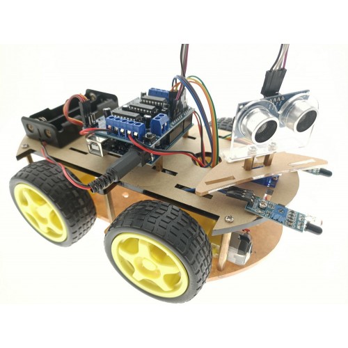 Infrared Ultrasonic Obstacle Avoidance Car Kit