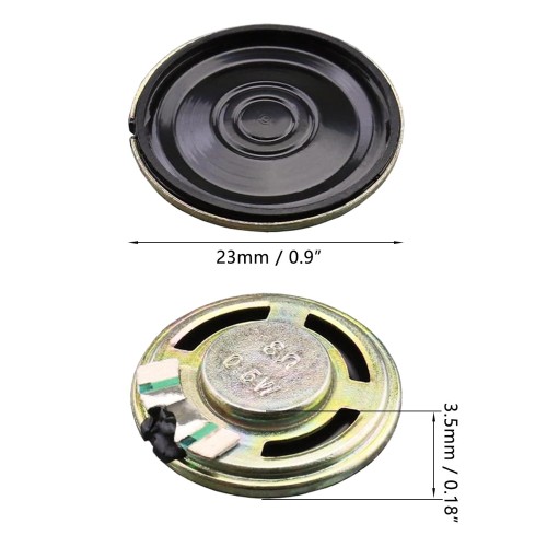 Мини високоговорител - 23 мм/8 Ohms/0.5W Мини високоговорител - 23 мм/8 Ohms/0.5W