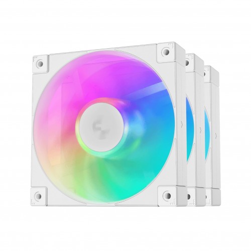 DeepCool Fan Pack 3-in-1 3x120mm - FD12 White, Addressable RGB