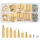 180pcs M2.5 Copper Hex Spacer Insulation Post With M2.5x6 Bolt And M2.5 Hex Nut Kit For Electronics, Appliances