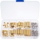 180pcs M2.5 Copper Hex Spacer Insulation Post With M2.5x6 Bolt And M2.5 Hex Nut Kit For Electronics, Appliances