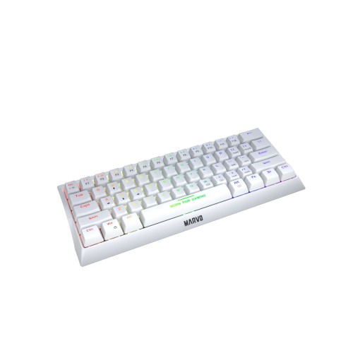 Marvo Gaming Mechanical keyboard 61 keys TKL Hecate 61R WH - RED switches, RGB