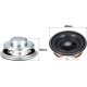 3W 4 Ohm DIY Speaker 40mm Round Shape