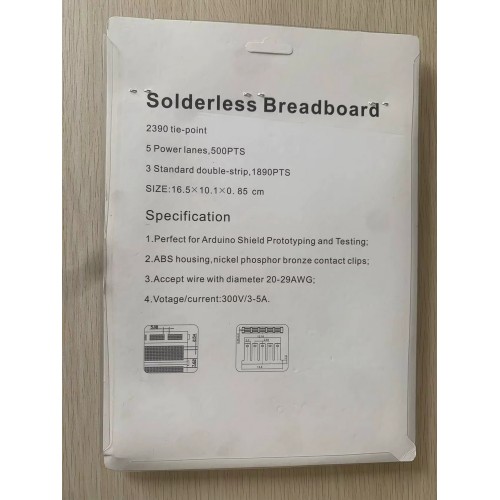 2390 Tie-point Prototype Solderless Breadboard 2390 Tie-point Prototype Solderless Breadboard