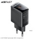 Acefast Charger Wall GaN PD30W - A102 - USB-C x 1, Black