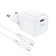 Acefast Charger Wall GaN PD20W - A73 Mini with 1.2m cable - USB-C x 1, White