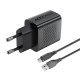 Acefast Charger Wall GaN Quick Charge 18W - A90 with 1.2m cable - USB-A x 1, Black