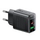 Acefast Charger Wall GaN PD 30W - A98 - USB-C x 1, USB-A x 1, Black