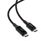 Acefast USB-C to USB-C Cable 100W 2m with digital display - C6-03 - Black