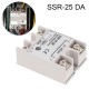 SSR-25 DA 25A DC 3-32V до AC 24-380V еднофазно твърдотелно реле