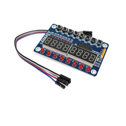 8-битов LED цифров дисплей с 8 клавиша TM1638