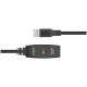 VCom USB 3.0 AM / AF Active Extension Cable 5M Black - CU827A-5.0m