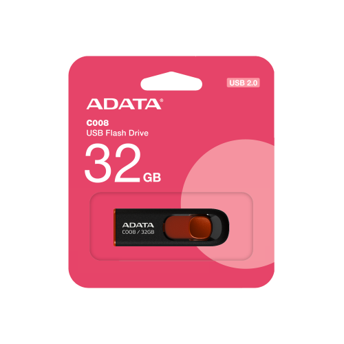 ADATA C008 32GB Capless Sliding USB Flash Drive