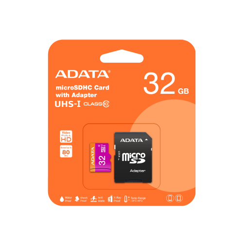 Карта памет ADATA Premier microSDHC/SDXC UHS-I Class10 Memory Card 32GB с адаптер