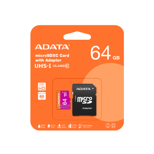 ADATA Premier microSDHC/SDXC UHS-I Class10 Memory Card 64GB