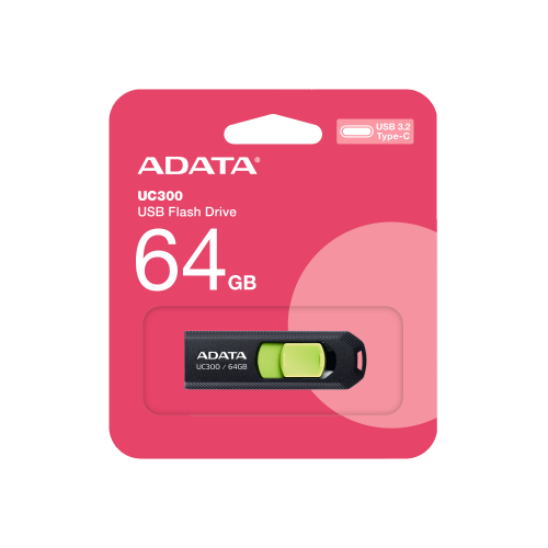 USB флаш памет ADATA UC300 64GB черна