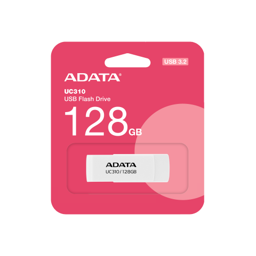 ADATA UC310 USB Flash Drive 128GB White