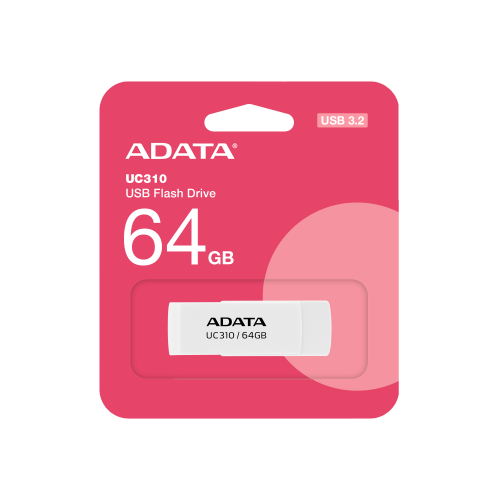 USB флаш памет ADATA UC310 64GB бяла