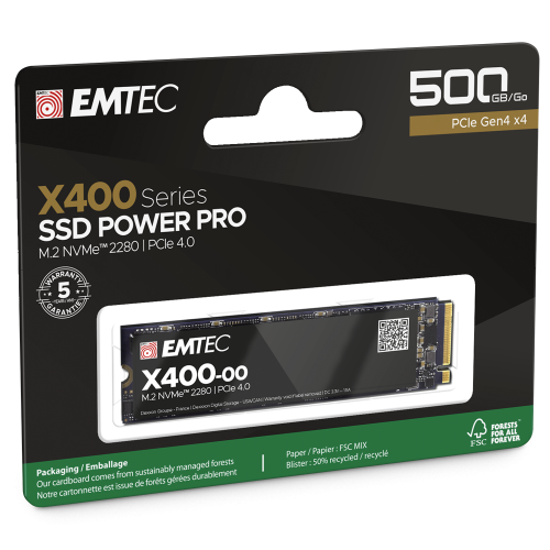 SSD EMTEC X400 M2 Power Pro 500GB SSD EMTEC X400 M2 Power Pro 500GB