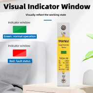 Taxnele Катоден отводител AC SPD Din Rail 20/40/60KA 1P 385V Taxnele Катоден отводител AC SPD Din Rail 20/40/60KA 1P 385V