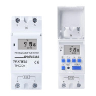 THC30A Din Rail 2 Wire Weekly 7 Days Programmable Digital TIME SWITCH