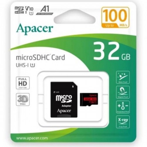 карта памет Apacer MicroSDHC 32GB UHS-I Class10, Adapter карта памет Apacer MicroSDHC 32GB UHS-I Class10, Adapter
