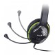 слушалки с микрофон Genius HS-400A - 3.5 mm, Mic, черно/зелено слушалки с микрофон Genius HS-400A - 3.5 mm, Mic, черно/зелено