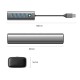 хъб Orico USB3.0 4 port, Aluminium, сив хъб Orico USB3.0 4 port, Aluminium, сив
