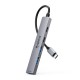 хъб Orico USB-C 5 port - USB3.0 x 1, USB2.0 x 2, USB-C x 2, Aluminium