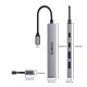 хъб Orico USB-C 5 port - USB3.0 x 1, USB2.0 x 2, USB-C x 2, Aluminium