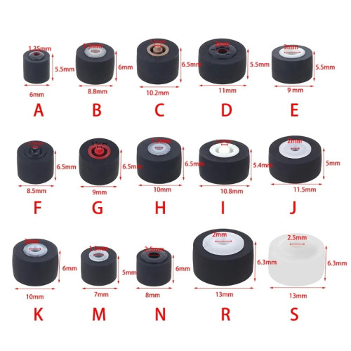 Тон ролка за касетофон Cartridge Radio Roller Tape Recorder Pressure Cassette Belt 9x6.5x1.5mm