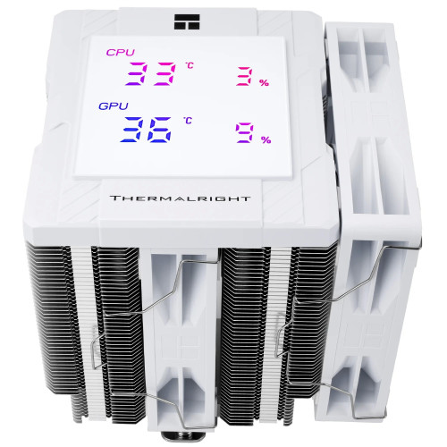 охладител Thermalright Peerless Assassin 120 Digital White - Dual-Tower - LGA1851/AM5 Thermalright CPU Cooler Peerless Assassin 120 Digital White - Dual-Tower