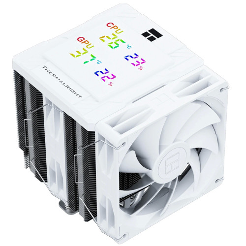 охладител Thermalright Peerless Assassin 120 Digital White - Dual-Tower - LGA1851/AM5 Thermalright CPU Cooler Peerless Assassin 120 Digital White - Dual-Tower