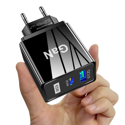 Бързо зарядно за телефон 65W PD QC3.0