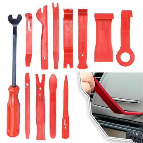 Car Interior Removal Kit - 12 pcs / Red