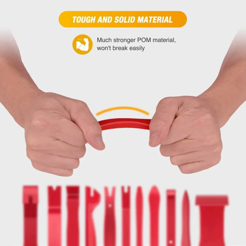 Car Interior Removal Kit - 12 pcs / Red