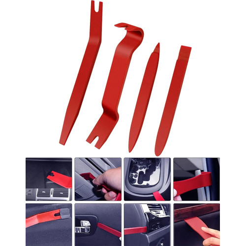 Car Interior Removal Kit - 12 pcs / Red