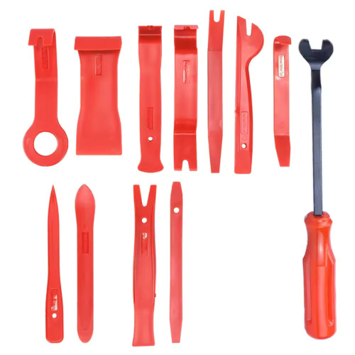 Car Interior Removal Kit - 12 pcs / Red