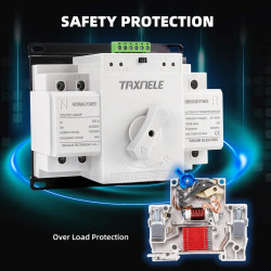 ATS 2P 63A Dual Power Automatic Transfer Switch AC230V