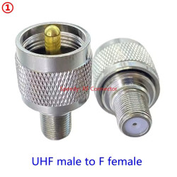 Преходник UHF Male към F Female
