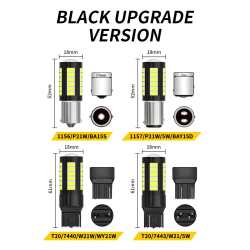 2 броя LED крушки P21W 2 броя LED крушки P21W