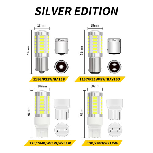 2 броя LED крушки P21W 2 броя LED крушки P21W