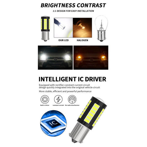 2 броя LED крушки P21W 2 броя LED крушки P21W